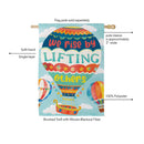 Lift Up Others Suede Flag House