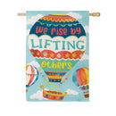 Lift Up Others Suede Flag House