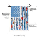 Fishing Life Suede Garden Flag