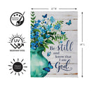 Be Still Suede Garden Flag Garden