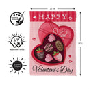 Box Of Chocolate Suede Flag Garden