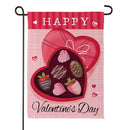 Box Of Chocolate Suede Flag Garden