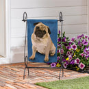Camera Day Dogs, Pug Suede Garden Flag
