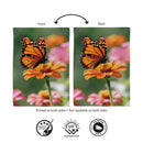 Cottage Garden Monarch Visit Suede Flag House