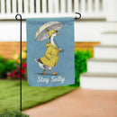 Stay Salty Goose Suede Garden Flag Garden