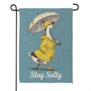 Stay Salty Goose Suede Garden Flag Garden