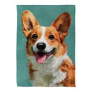 Camera Day Dogs, Corgi Suede GardenFlag