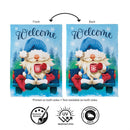 Winter Gnome Welcome Suede Garden Flag Garden