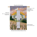 Blessed Cross Suede Flag House