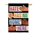 Hate Has No Home Suede Flag House
