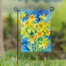 Buttercup Bloom Suede Flag Garden