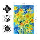 Buttercup Bloom Suede Flag House