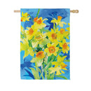 Buttercup Bloom Suede Flag House