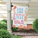 Live in Full Bloom Suede Flag Garden