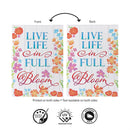 Live in Full Bloom Suede Flag House