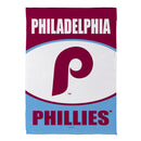 Philadelphia Phillies Throwback Suede Garden Flag