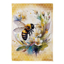 Bee Wreath Suede Flag House