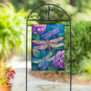 Tale Of Dragonflies Suede Flag Garden