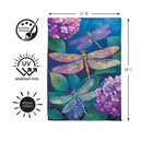 Tale Of Dragonflies Suede Flag Garden