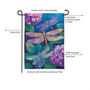 Tale Of Dragonflies Suede Flag Garden