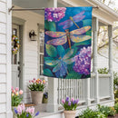 Tale Of Dragonflies Suede Flag House