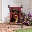 Camera Day Dogs, Rottweiler Suede Garden Flag