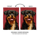 Camera Day Dogs, Rottweiler Suede Garden Flag