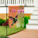 Hummingbird & Nectar Suede Flag Garden