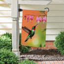 Hummingbird & Nectar Suede Flag Garden