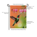 Hummingbird & Nectar Suede Flag Garden