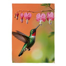 Hummingbird & Nectar Suede Flag Garden