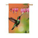 Hummingbird & Nectar Suede Flag House