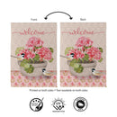Potted Pink Germanium Suede Flag House