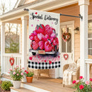 Loving Delivery Suede Flag House