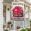 Loving Delivery Suede Flag House