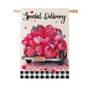 Loving Delivery Suede Flag House