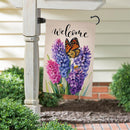 Hyacinth Haven Suede Garden Flag Garden