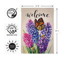 Hyacinth Haven Suede Garden Flag Garden