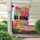 Be Kind Tie Dye Suede Flag Garden