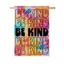 Be Kind Tie Dye Suede Flag House