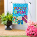 Pools Open Flip Flops Suede Garden Flag