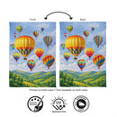 Hot Air Balloon Festival Suede Flag Garden
