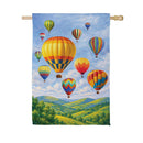 Hot Air Balloon Festival Suede Flag House