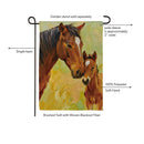 Horse Bond Suede Flag Garden