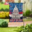 250th Anniversary Land of the Free Home of the Brave Suede Garden Flag