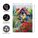 Americana Songbirds Garden Suede Garden Flag