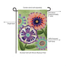 Floral Escape Suede Flag Garden