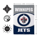 Winnipeg Jets Suede Flag, House