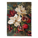 Magnolia Pomegranate Suede Flag House