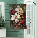 Magnolia Pomegranate Suede Flag House